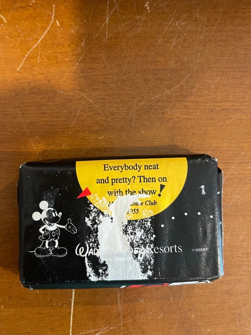 Disney Black and White Mickey Mouse Facial Soap Bar with Red Accent